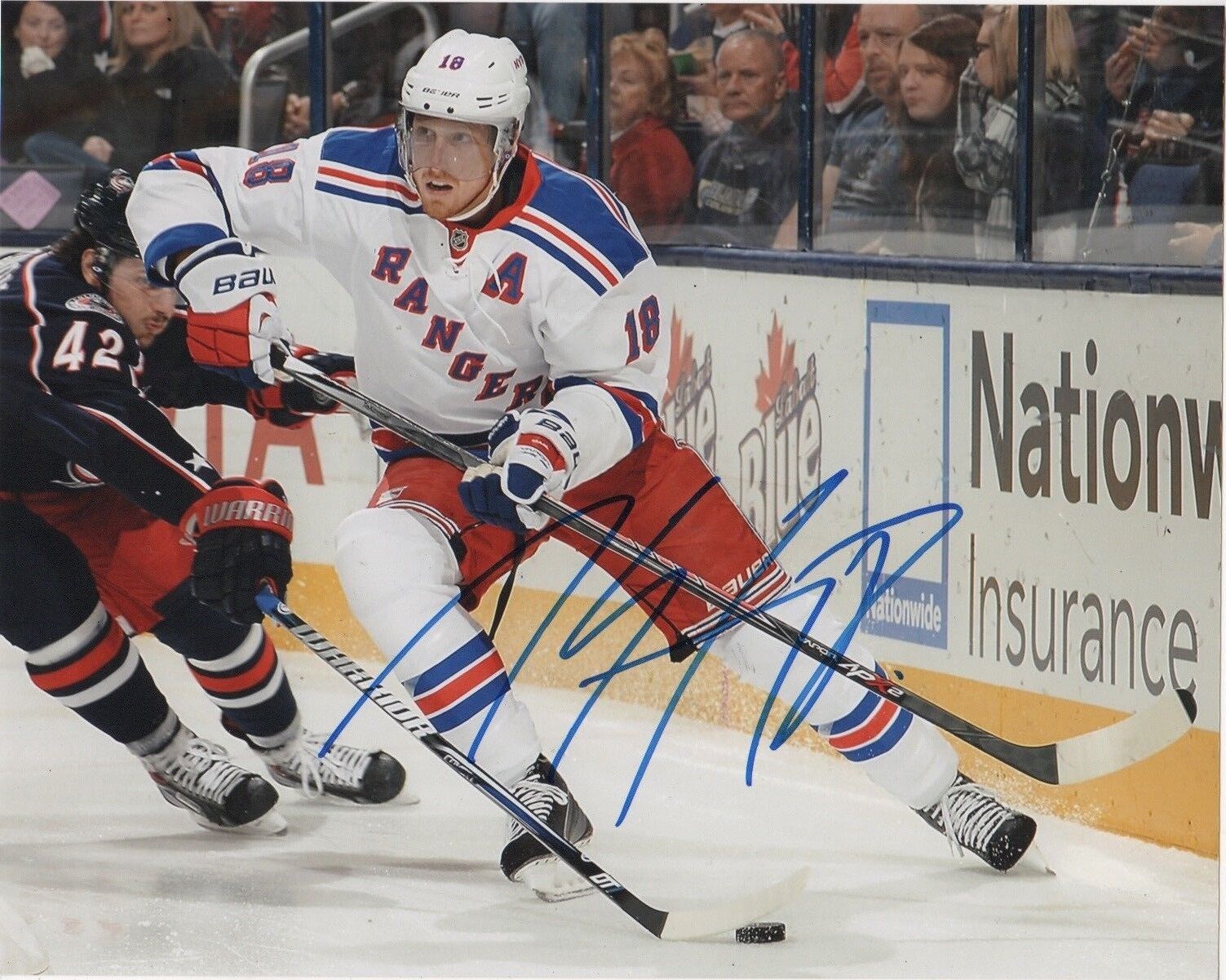 New York Rangers Marc Staal Autographed Signed 8x10 NHL Photo Poster painting COA D