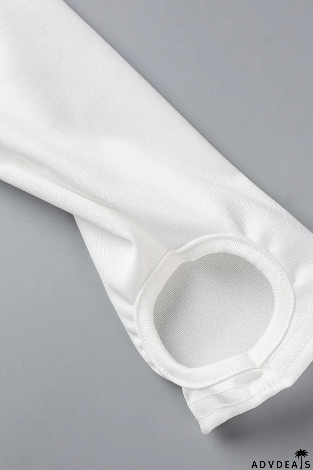 Khaki Casual Solid Basic O Neck Four Piece Set (With Sleeves)