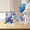  5D DIY Special Shape Diamond Painting Desk Ornament Flower Cage Birds Decor Kit