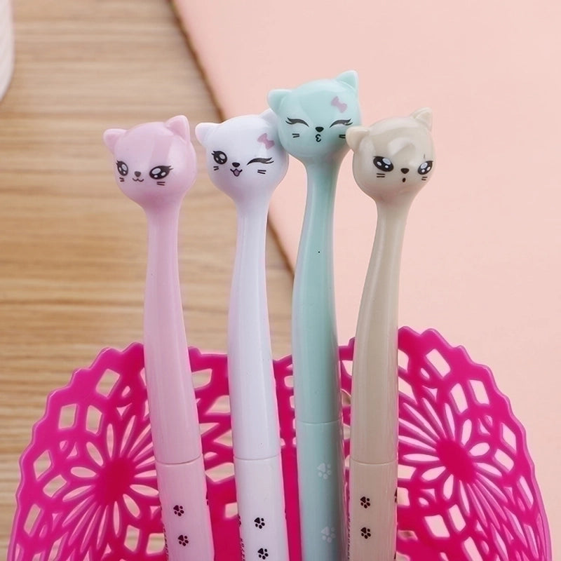 Cute Cat Gel Pen Cartoon Gel Ink Pen High Quality Signature Pen