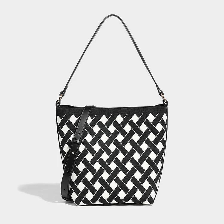 2024 Bucket Underarm Women's Large Capacity Mother and Child Unique Design, Lazy Style, One Shoulder Crossbody, Tote_ viptrois