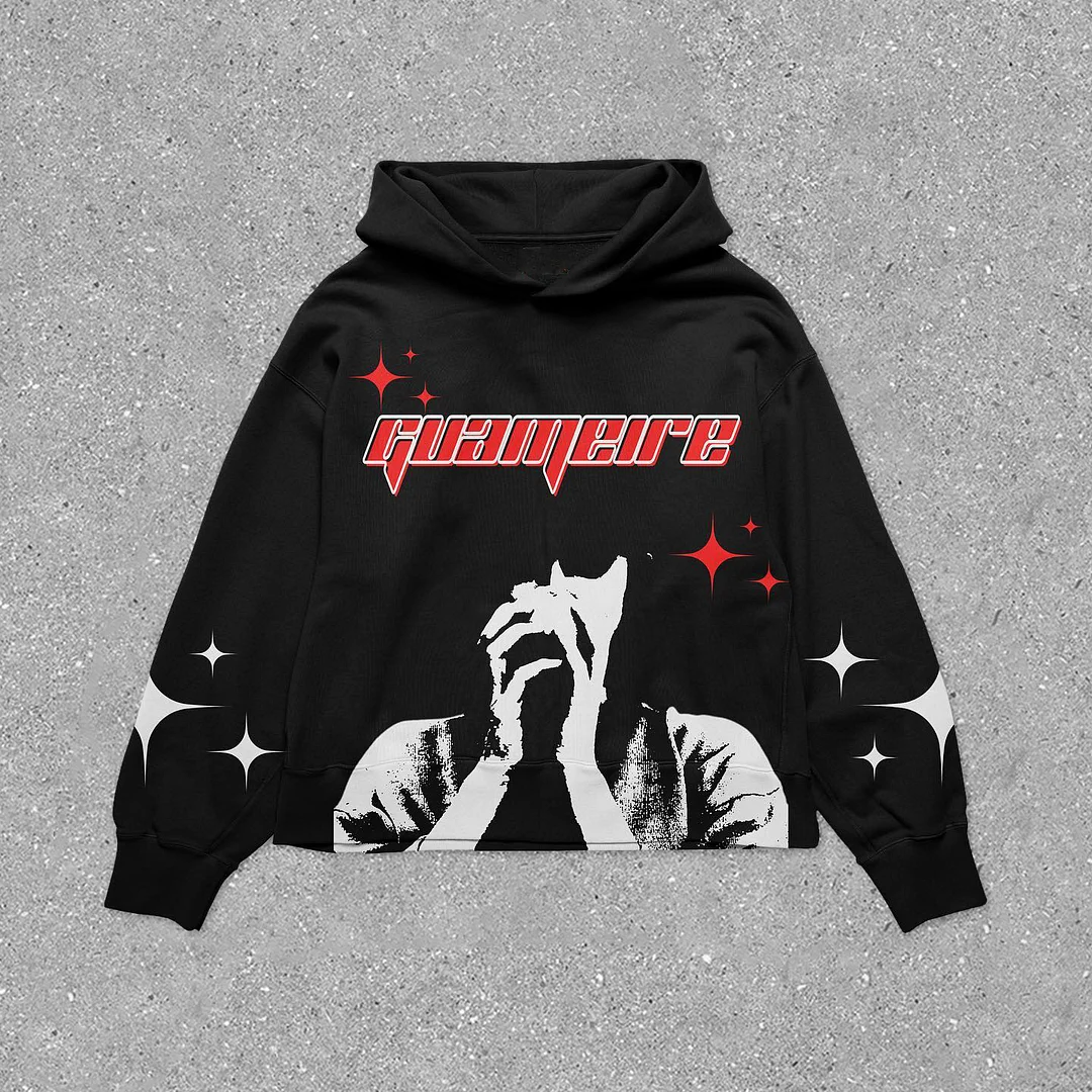 Personalized streetwear print hoodie