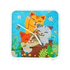 DIY Kitten Special Shape Diamond Painting Clock