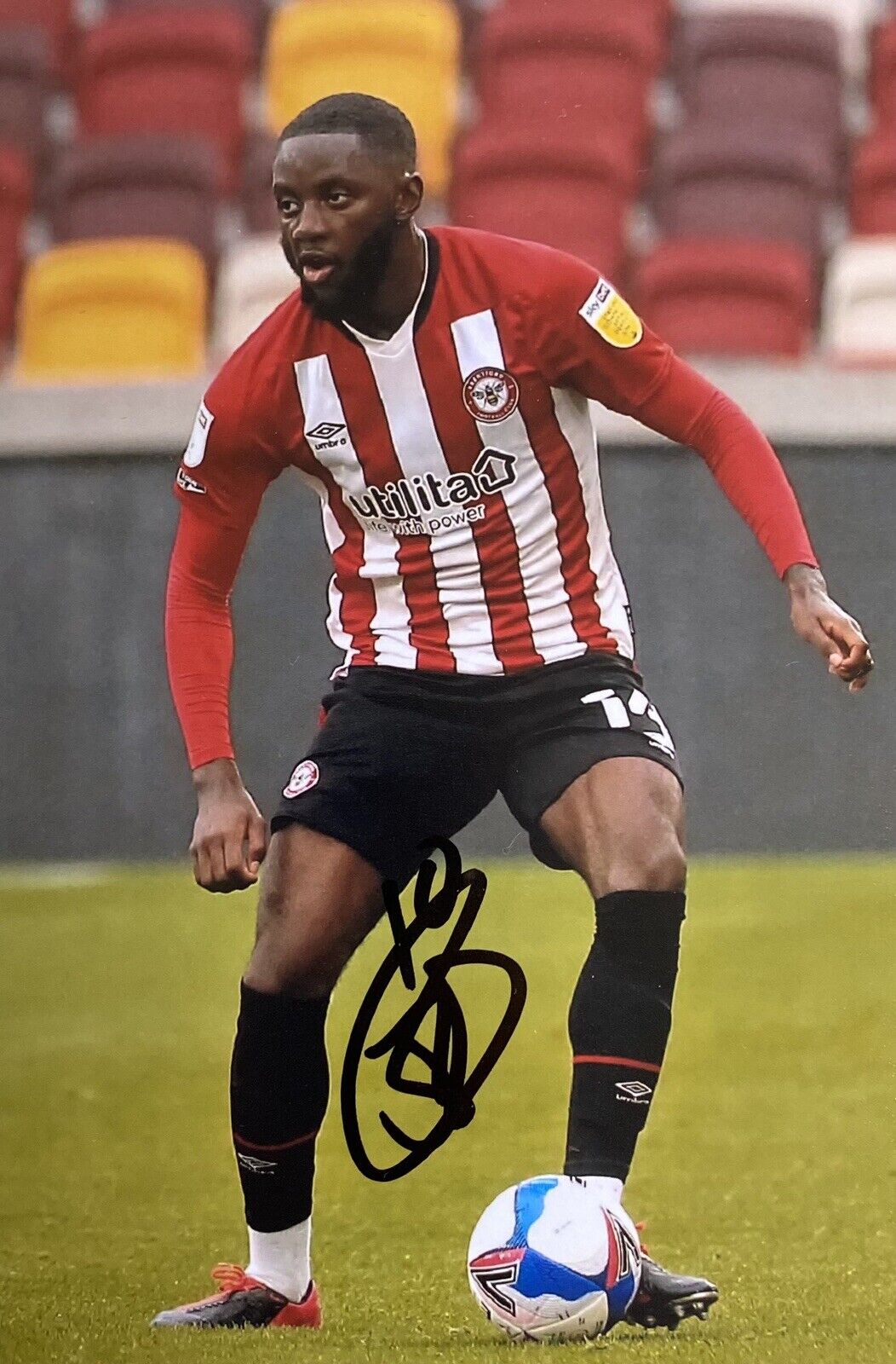 Josh Dasilva Genuine Hand Signed Brentford 6X4 Photo Poster painting