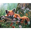 Fox - 11CT Stamped Cross Stitch - 40*50cm - Animal