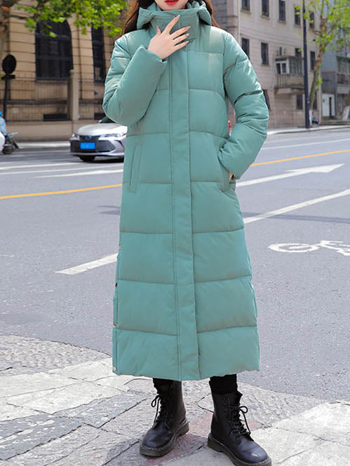 Women Half Sleeve V-neck Solid Color Dress