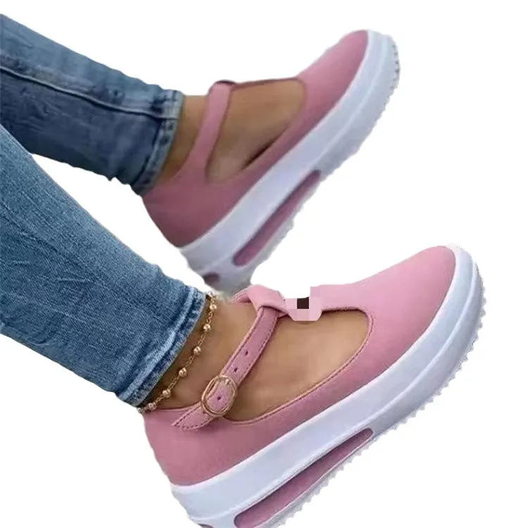 Breakj Breakj 2025 Summer New Fashion Round Head Shakes The Bottom Of The Women's Sports Wind-Thick-Soled Sandals