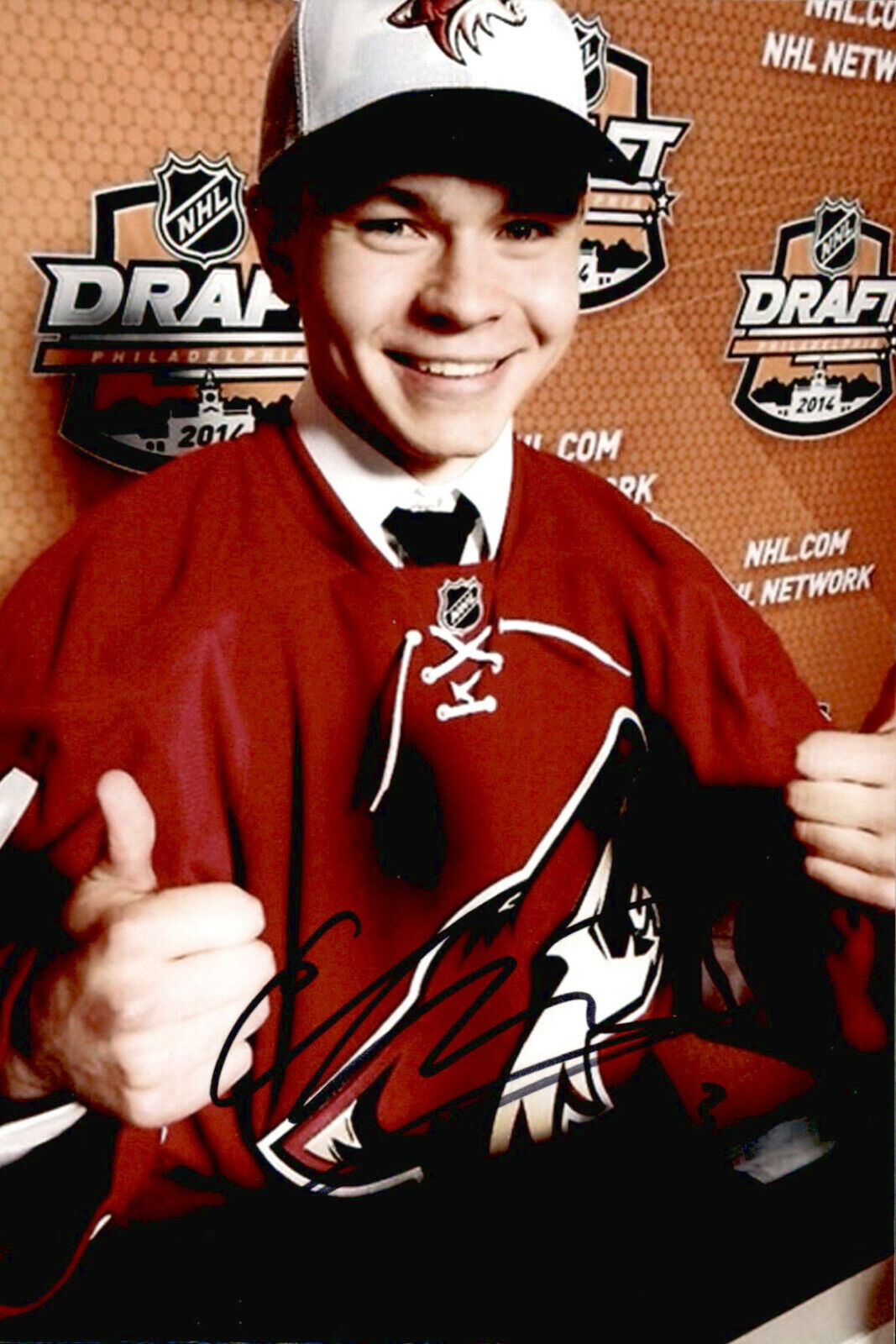 Edgars Kulda SIGNED 4x6 Photo Poster painting ARIZONA COYOTES / LATVIA