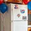 4pcs America 250th Anniversary DIY Diamond Art Magnets Kit Diamond Art Refrigerator Magnet Rhinestones Refrigerator Magnetic Sticker for Adult Beginners DIY Home Office Decor (05)