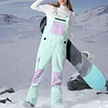 Women's High-performance Color-blocked Snow Salopettes by Inlyline