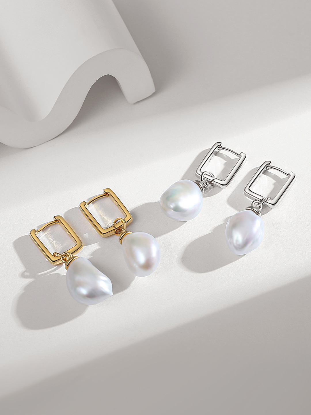 Baroque Irregular Pearl Earrings