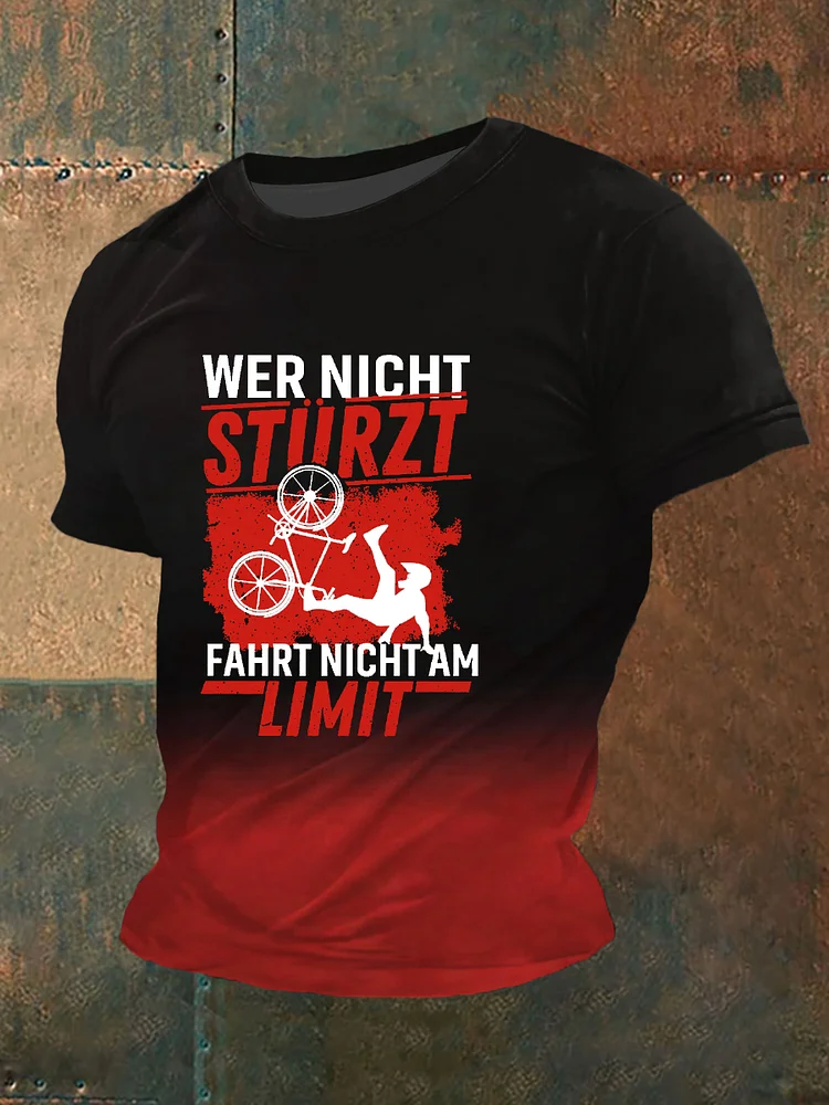 Herren-T-Shirt mit kurzen &Auml;rmeln, wer nicht