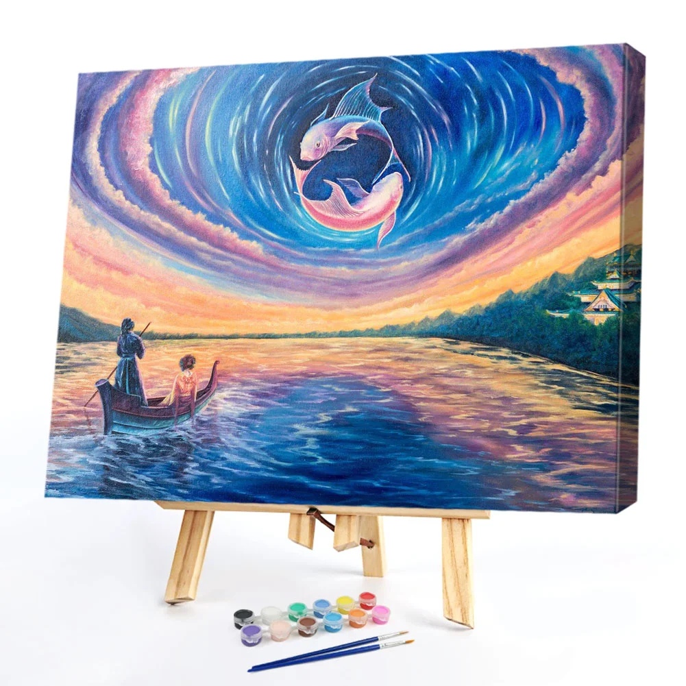 Reflected Fish - Paint By Numbers(50*40CM)