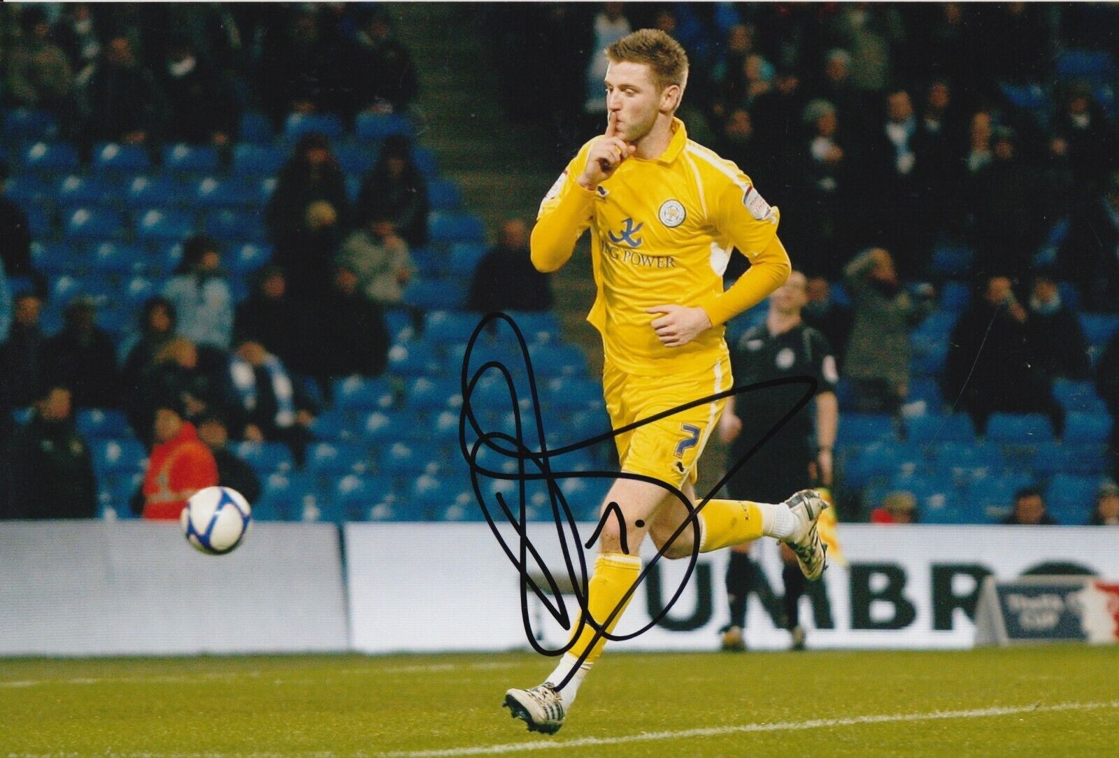 Paul Gallagher Hand Signed 12x8 Photo Poster painting - Leicester City Football Autograph 3.