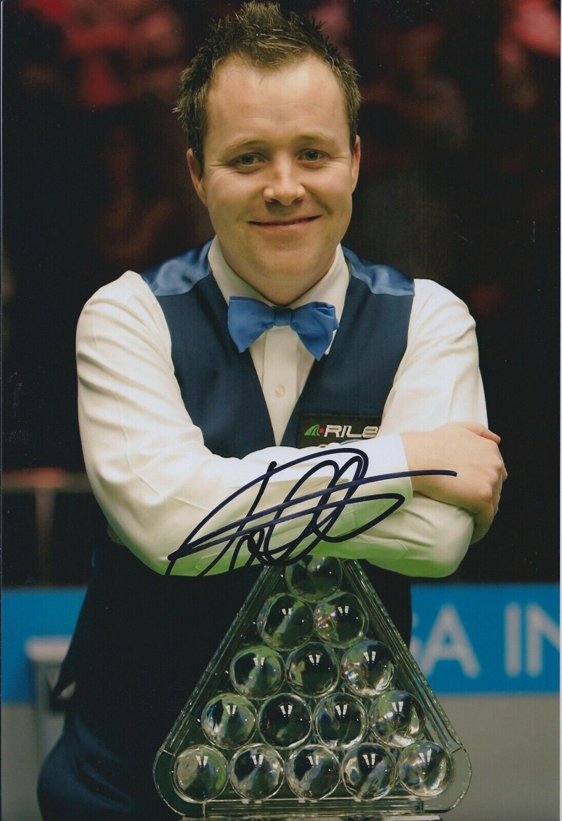 John HIGGINS SIGNED Autograph 12x8 Photo Poster painting AFTAL COA 2006 Masters Snooker WINNER