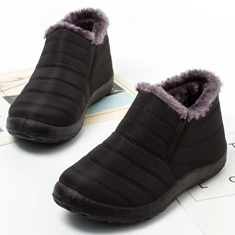 Men Shoes For Men Ankle Boots Waterproof Winter Shoes Warm Plush Snow Boots Unisex Anti Skid Plus Size 47 Mans footwear