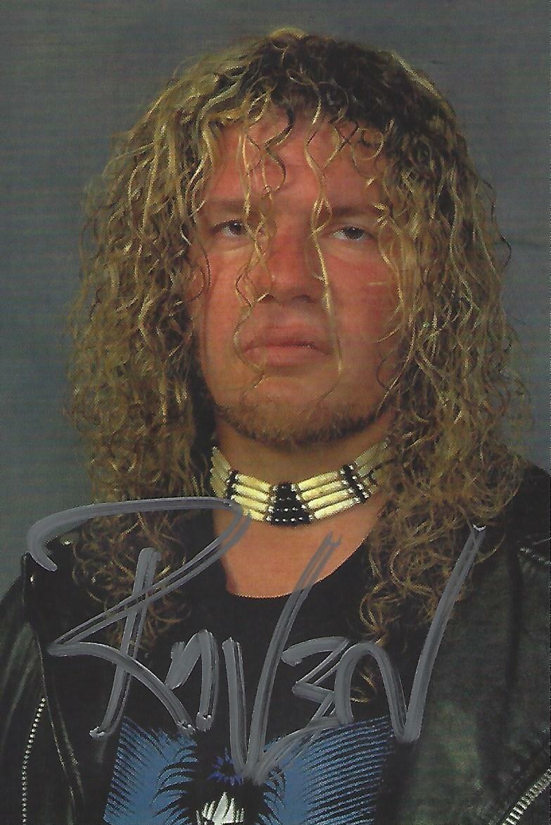 Raven Signed 1998 WCW NWO Panini 4x6 Photo Poster painting Card #65 Picture Autograph WWE ECW