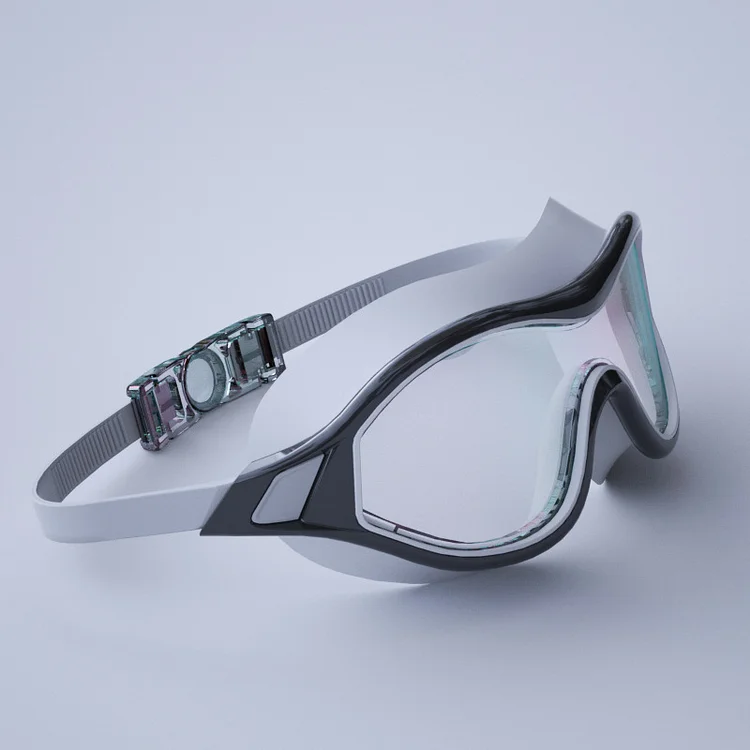 Large frame swimming goggles professional youth adult large frame swimming goggles HD waterproof and anti-fog goggles equipment_ viptrois