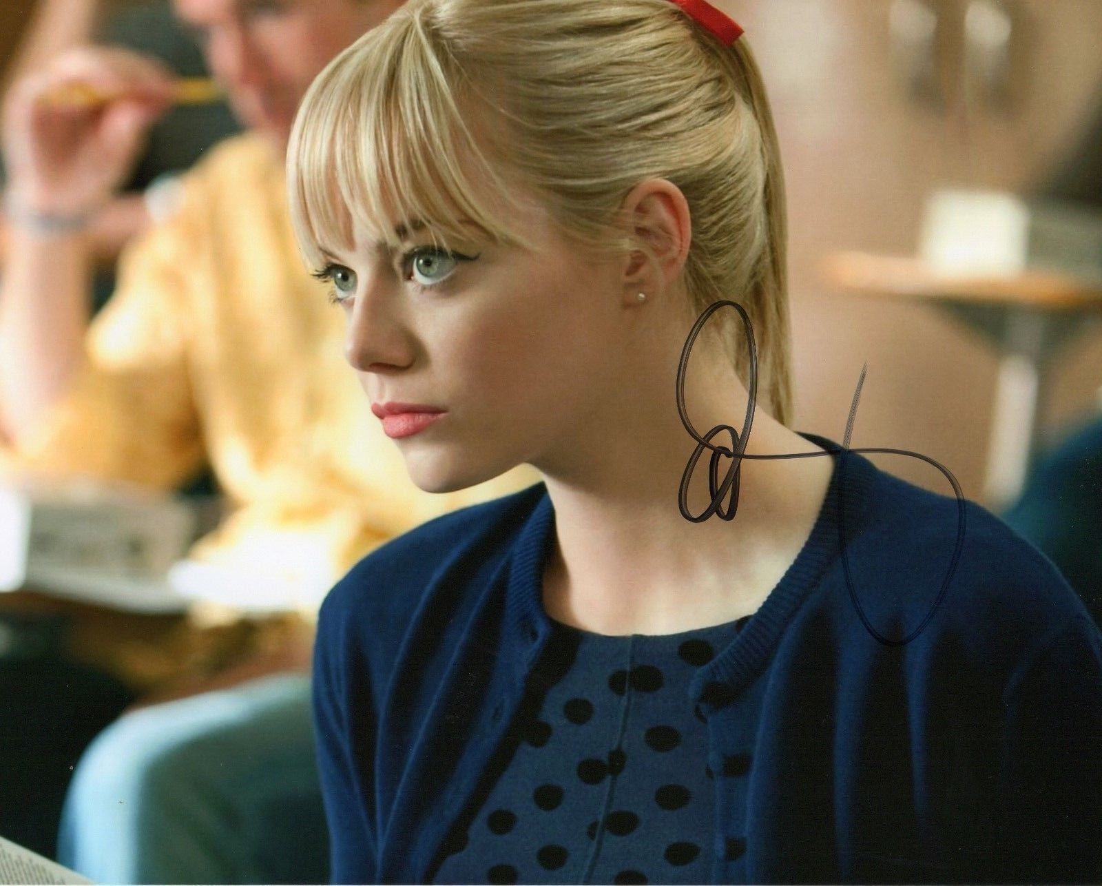 EMMA STONE AUTOGRAPHED SIGNED A4 PP POSTER Photo Poster painting PRINT 7