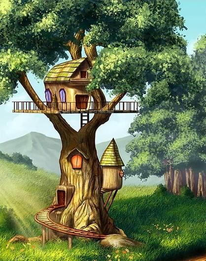 

Tree House – Paint By Numbers - 40*50CM, 501 Original