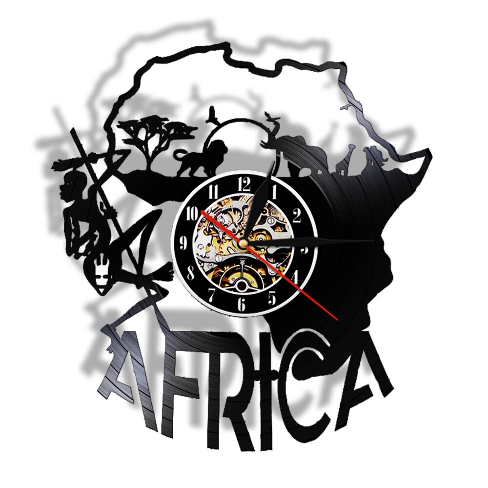

Africa Giraffe Safari - Vinyl Record Wall Clock - Without LED, 501 Original