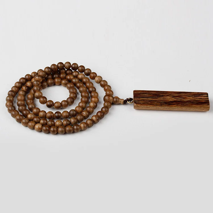 Kalimantan Agarwood 108 Indonesian Agarwood Buddhist Beads 6mm Necklace Bracelet Protection Amulet Pendant
