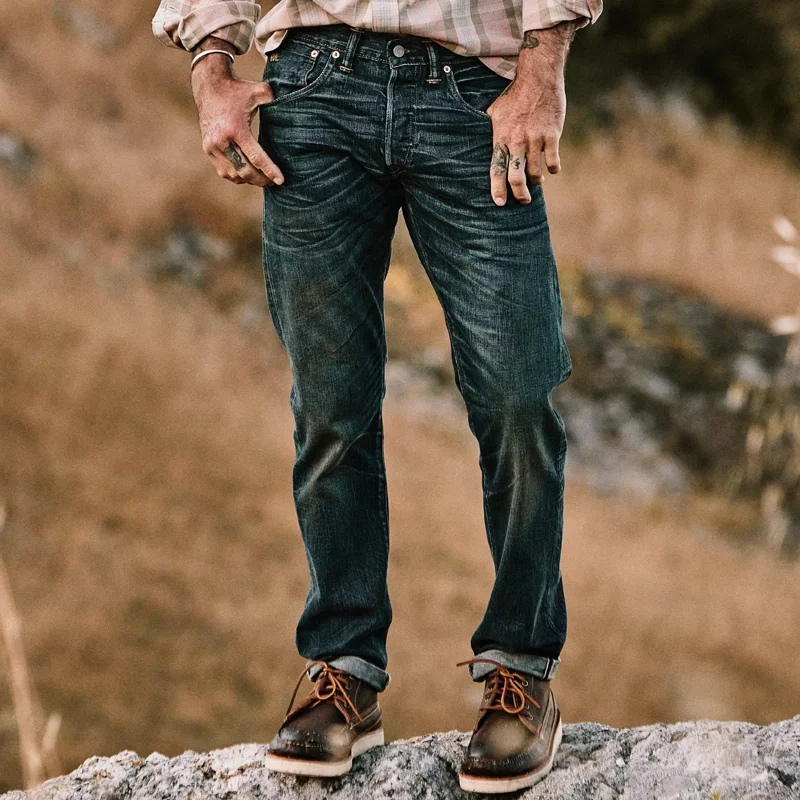 Classic Vintage Slim Fit Selvedge Denim Jeans