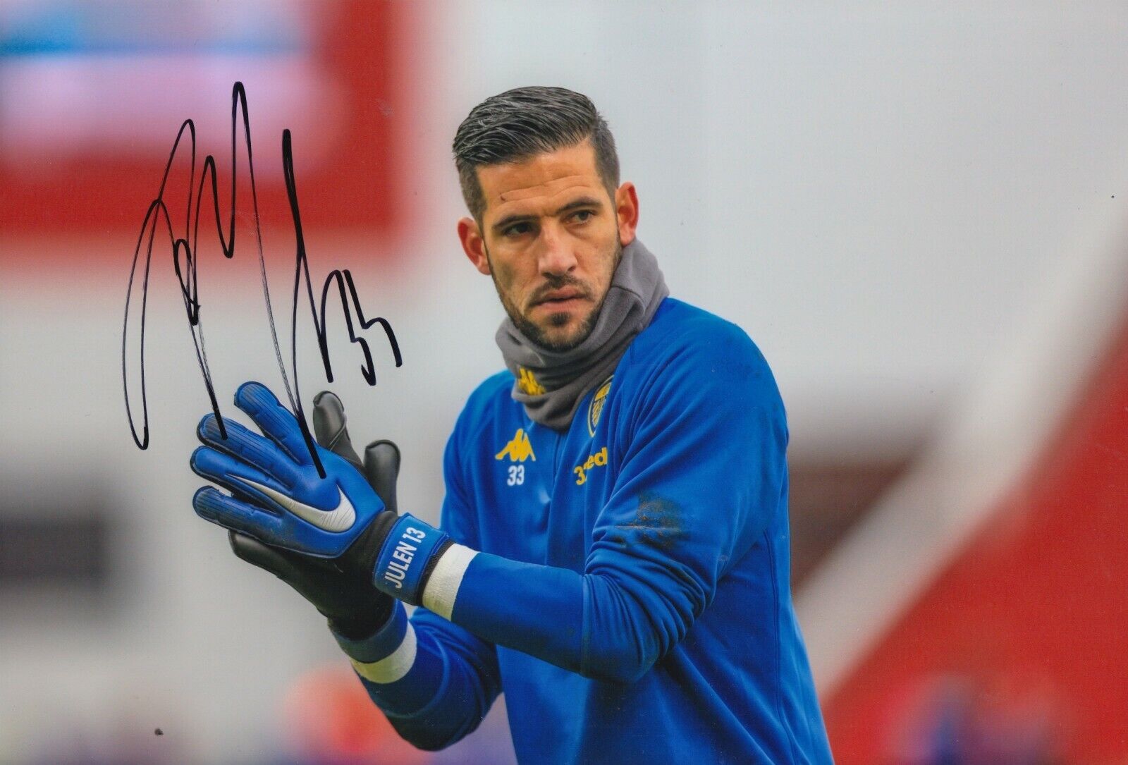 Kiko Casilla Hand Signed 12x8 Photo Poster painting - Football Autograph Leeds United 1.