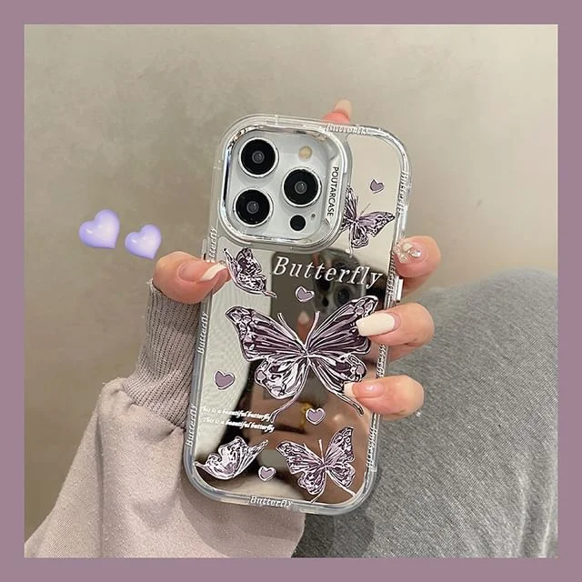 Butterfly Phone Case Mirrored