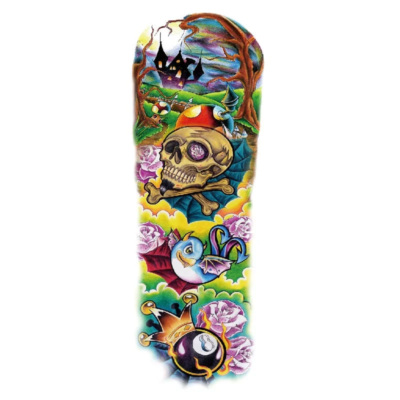 Body Art Arm Fake Sleeve Tattoos For Men Waterproof Wolf Tiger Chinese Dragon Sticker Temporary Fox Tattoo Waterproof Sleeves 303