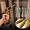 5Pcs Hex Shank Metal Grinding Drill Bits Reusable High Speed Steel Rotary Files Multi-Purpose High Speed Steel Multi-Material Carving Tool for Soft Metal Stone Carving