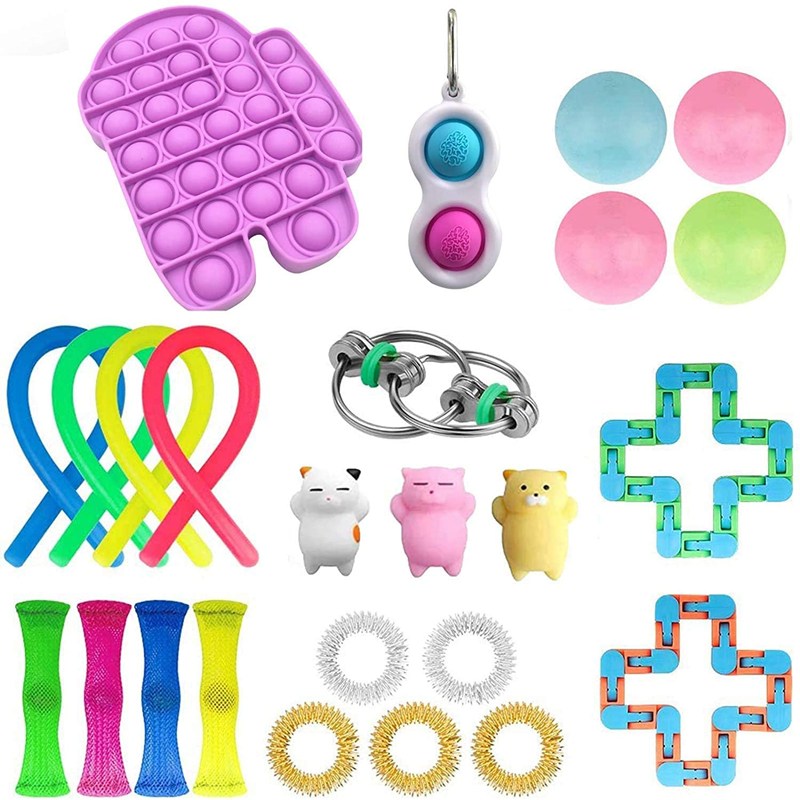 

25pcs Fidget Spinner Decompression Toys Set, 501 Original