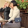 BAIGIO Damen Umh&auml;ngetasche Denim kleine Handtasche PU-Leder Damen Handy Geldb&ouml;rse Schultertasche Abendtasche Casual Einkaufstasche