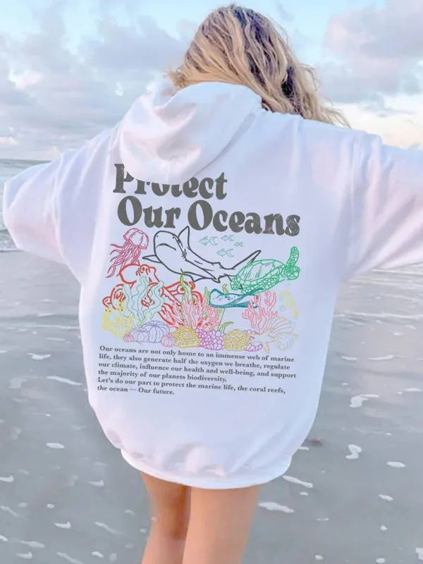 Women's Inspirational Protect Our Ocean Hoodie