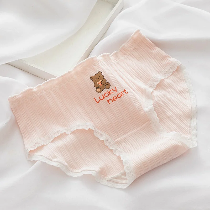 New Women Underwear Sexy Lace Panties Autumn Winter Fashion Thread Comfort Briefs Mid Waist Seamless Underpants Female Lingerie