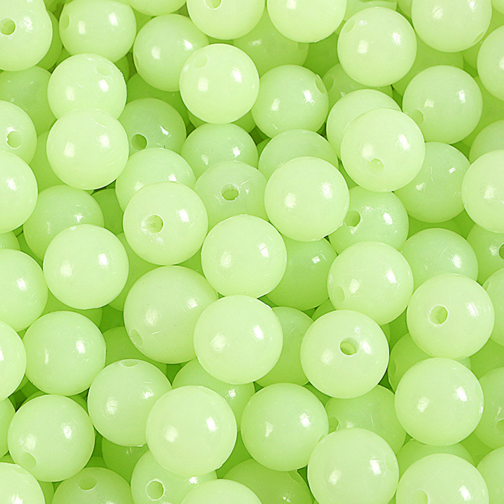 

100pc/Lot Fishing Floats Beads Luminous Light Glow Balls Bass Fishing Baits, Outer diameter 6mm inner hole 1.2mm, 501 Original