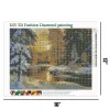 Beautiful Snow Scenery  | Full Round Diamond Painting Kits