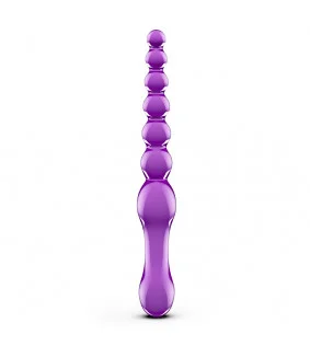 9 Inch Purple Jelly Anal Beads