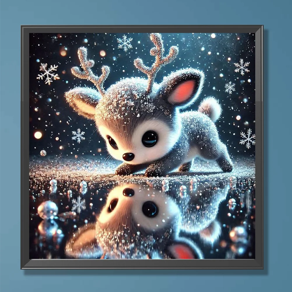 Diamond Painting - Full Round Drill - Deer(Canvas|30*30cm)