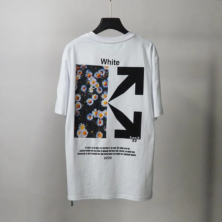 Off White T Shirt Summer Printed Casual Fashionable Short Sleeve Tshirt Owt