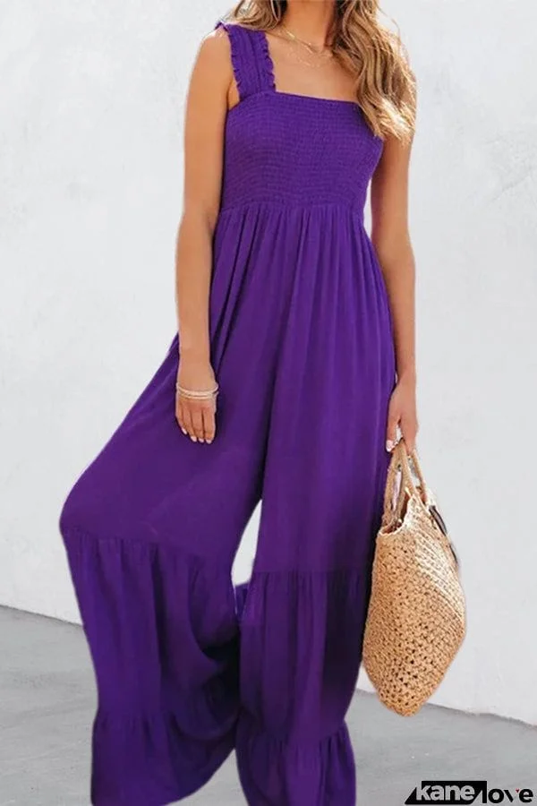 Elegant high waist wide leg jumpsuit