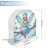 Acrylic Napkin Holder Diamond Painting Kit for Home Table Decor (Blue Elf Girl)