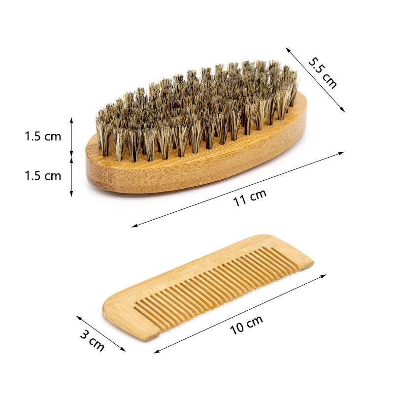 Manufacturer In Stock Special Offer Men’s Curved Beard Brush Facial Beard Brush Men’s Care Tools