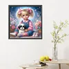 Diamond Painting-DIY Full Round Drill Girl and Dog