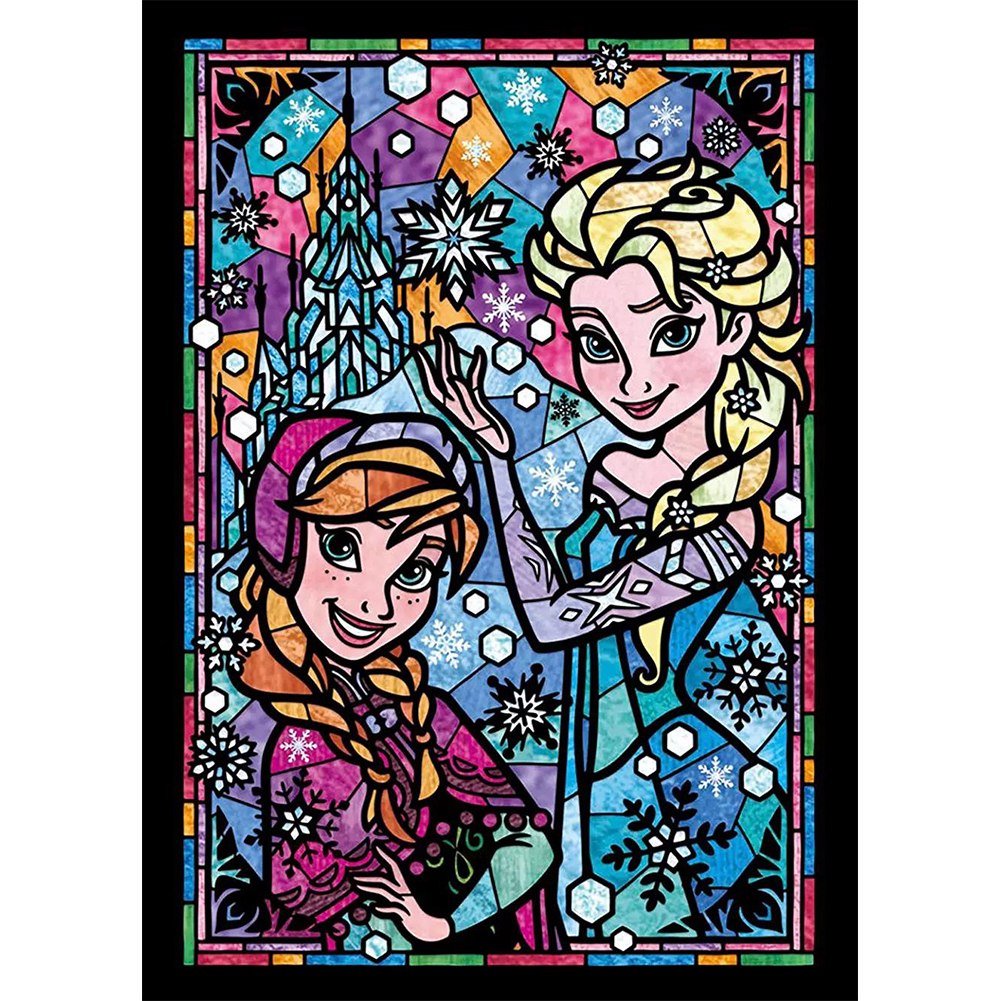 

Elsa Anna - 11CT Stamped Cross Stitch - 40*56CM, 501 Original