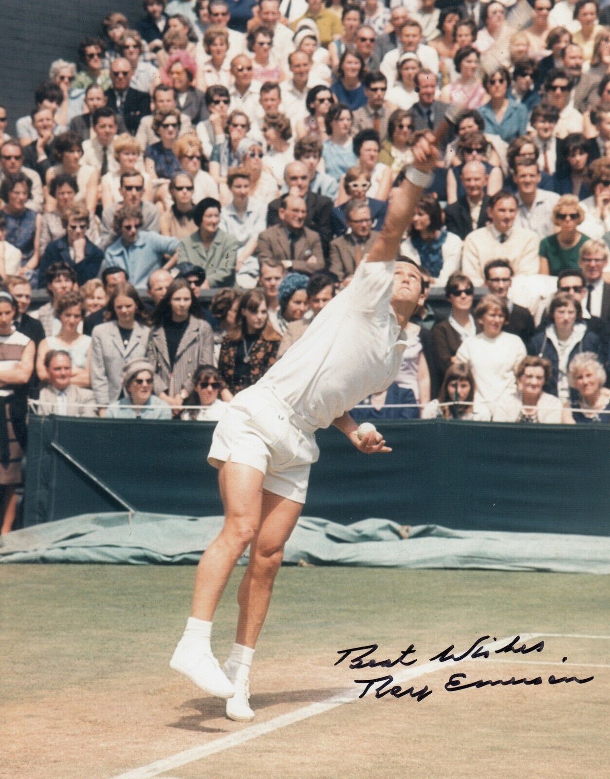 Roy Emerson #0 8x10 Signed Photo Poster painting w/ COA Tennis-Men 031719