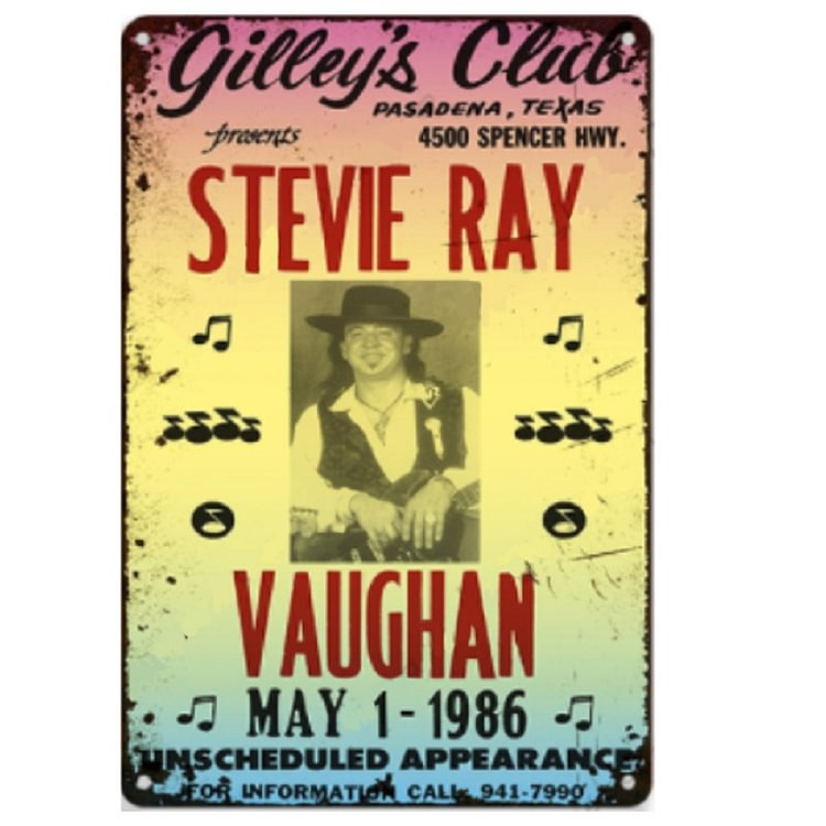【20*30cm/30*40cm】Stevie Ray Vaughan - Vintage Tin Signs/Wooden Signs