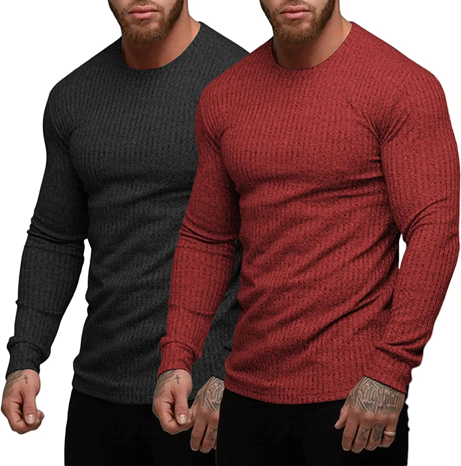 2-Pack Stretch Gym Bodybuilding T-Shirt