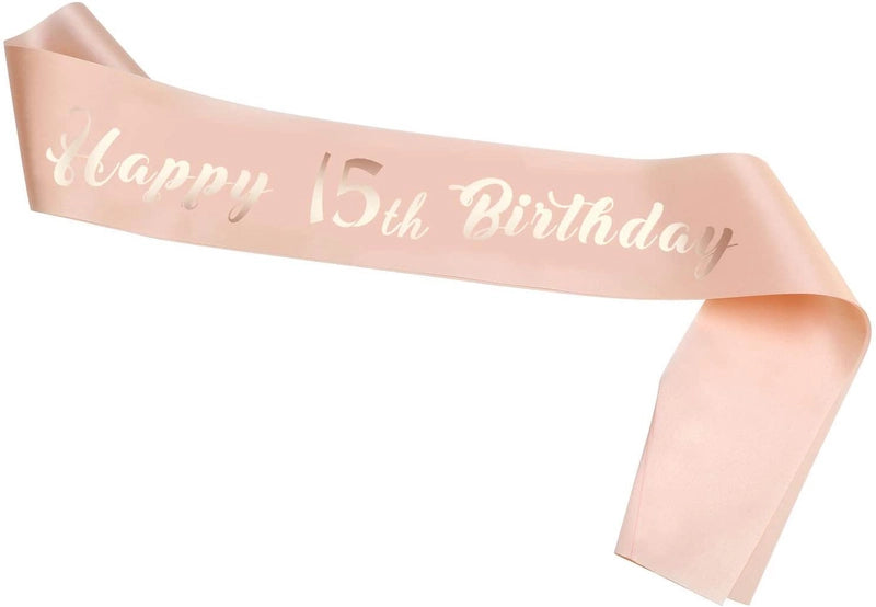 Hot Sale Champagne Birthday Shoulder Strap Crown Set 16 18 21 30 40 50 60 70 80 Headband