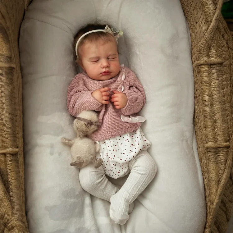   20" Cute Realistic Handmade Sleeping Girl Reborn Baby Doll Sadata,Play with Children - Reborndollsshop®-Reborndollsshop®